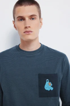 Pijama longo do Cookie Monster