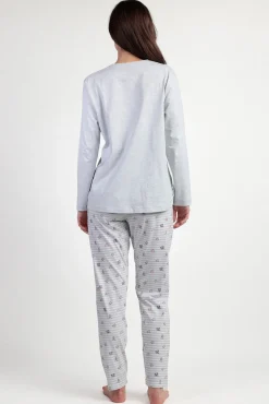 Pijama maternity comprido riscas Alicia Wonderland