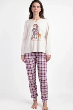 Pijama xadrez Be Kind To All Creatures SANTORO GORJUSS