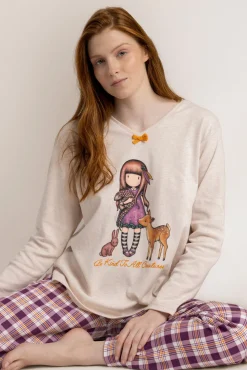 Pijama xadrez Be Kind To All Creatures SANTORO GORJUSS