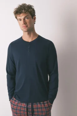 Pijama xadrez masculino 100% algodão