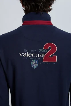 Polo azul marinho modelo cavalo