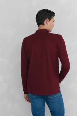 Polo básico de manga comprida