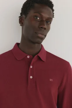 Polo básico de manga comprida