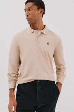 Polo básico de manga comprida