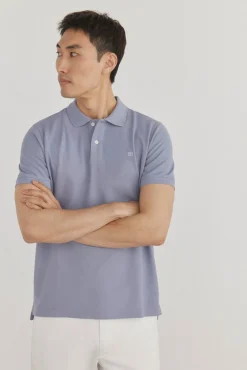 Polo básico regular em piqué