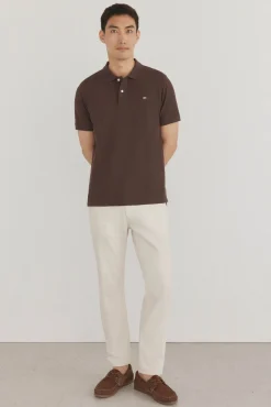 Polo básico regular em piqué