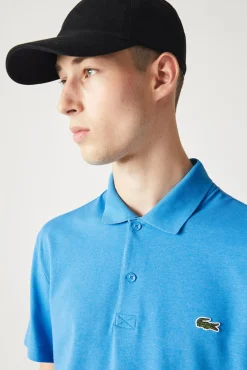 Polo com bordado de crocodilo costurado