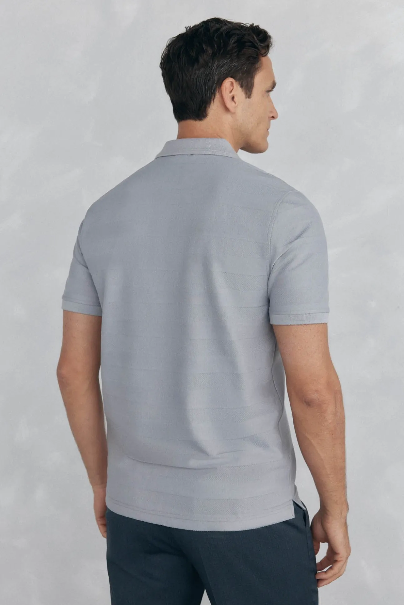 Polo estrutura jacquard