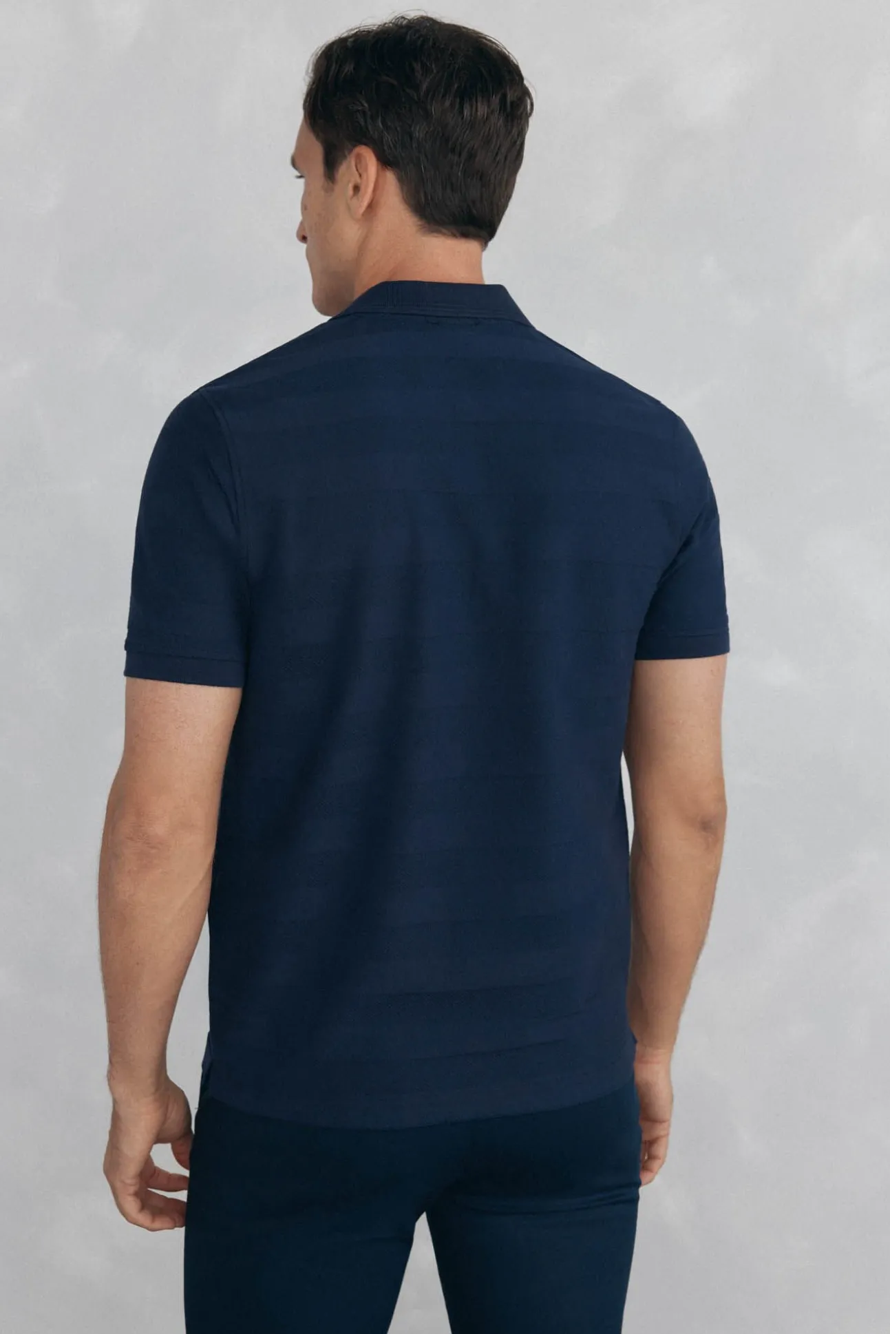 Polo estrutura jacquard