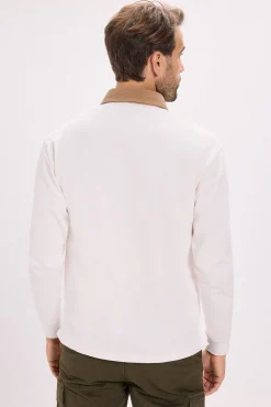 Polo gola contraste