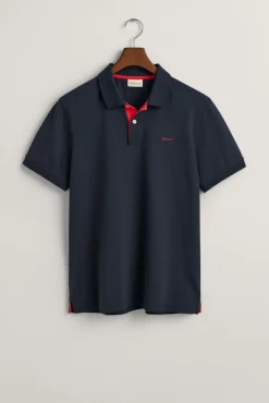 Polo piqué contrastante