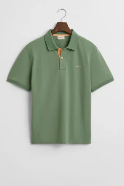 Polo piqué contrastante