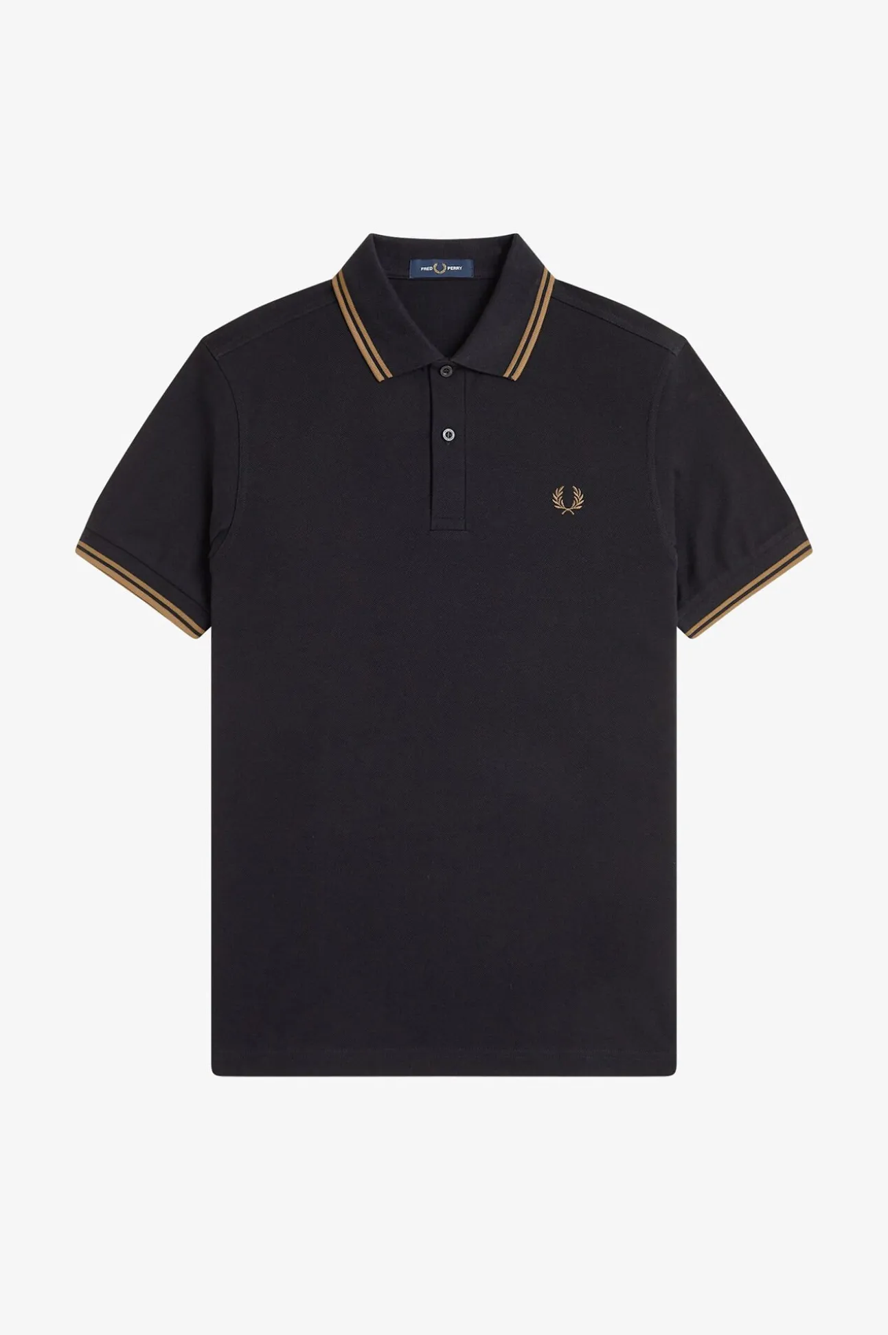 Polo piqué masculina de manga curta