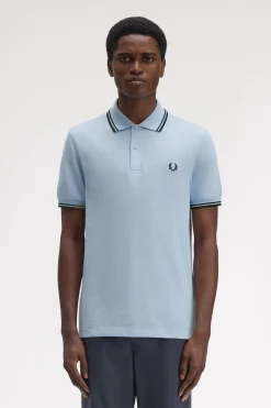 Polo piqué masculina de manga curta