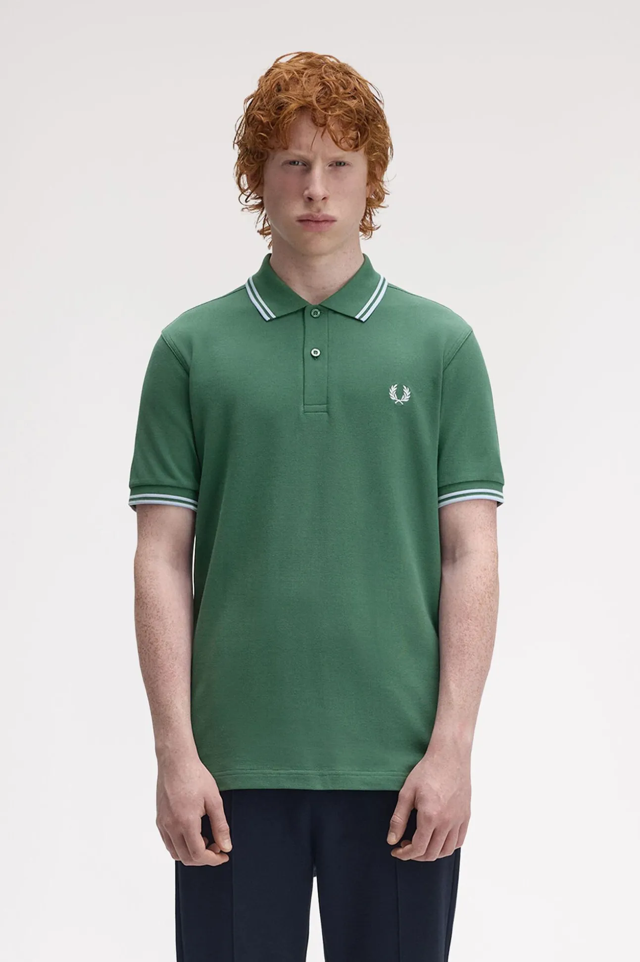 Polo piqué masculina de manga curta