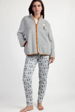 Robe curta borrego Snoopy&Friends para mulher