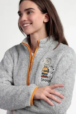 Robe curta borrego Snoopy&Friends para mulher