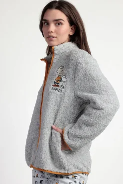 Robe curta borrego Snoopy&Friends para mulher