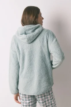 Robe curta tecido pelo verde lurex