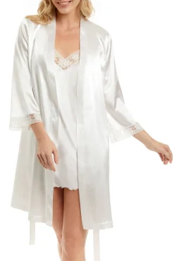 Robe curto de cetim Sabela