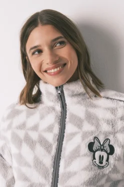 Robe curto de pelo estampado da Minnie