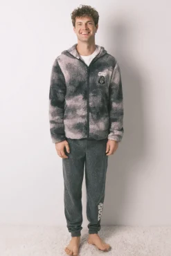 Robe curto masculino com pelo cinza Star Wars
