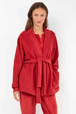 Robe de pele vermelha