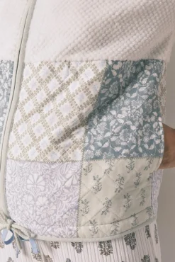 Robe de pelo com patchwork