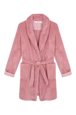 Robe midi de polar rosa