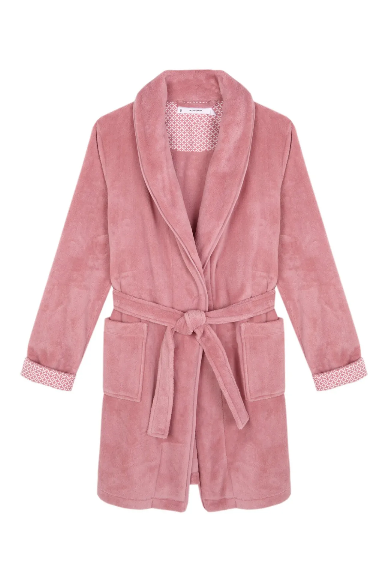 Robe midi de polar rosa