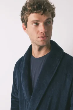 Robe midi polar azul masculino