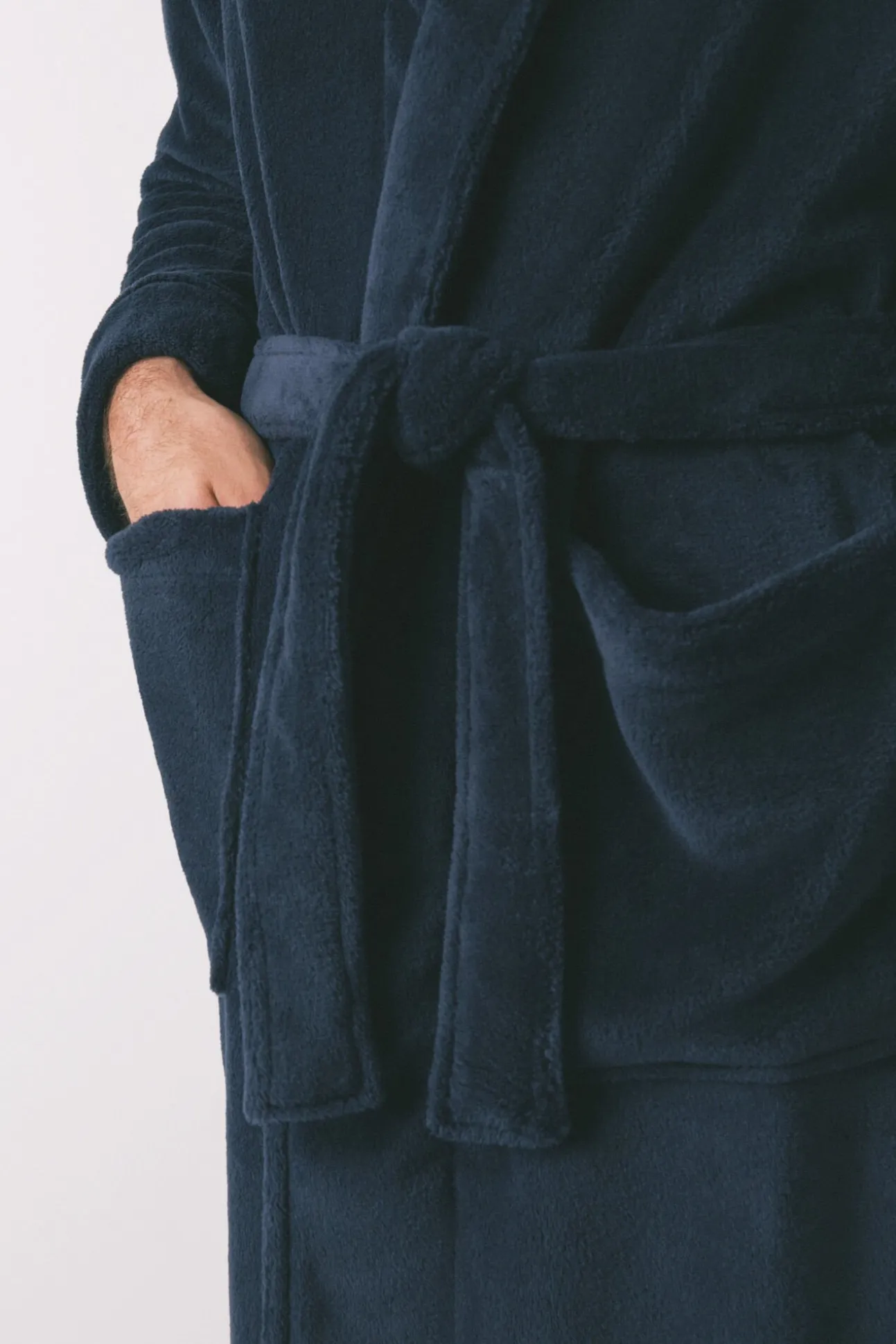 Robe midi polar azul masculino