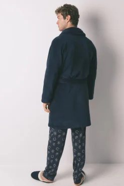 Robe midi polar azul masculino
