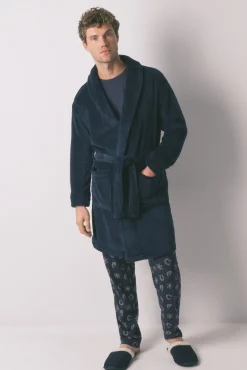 Robe midi polar azul masculino