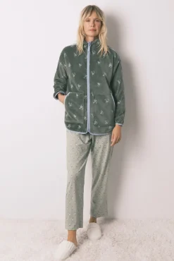 Robe polar com estampa floral