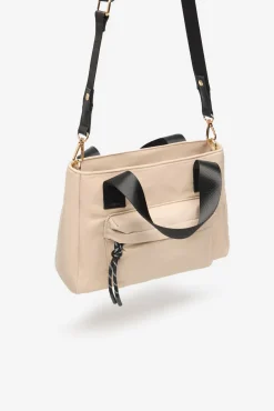 Sacola de compras de nylon com bolso