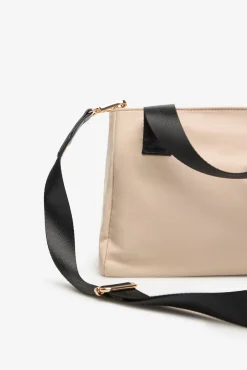 Sacola de compras de nylon com bolso