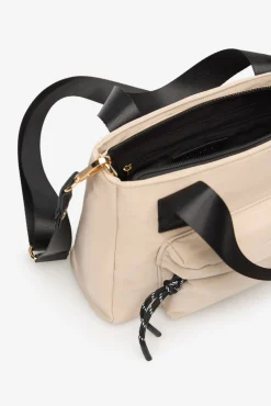 Sacola de compras de nylon com bolso
