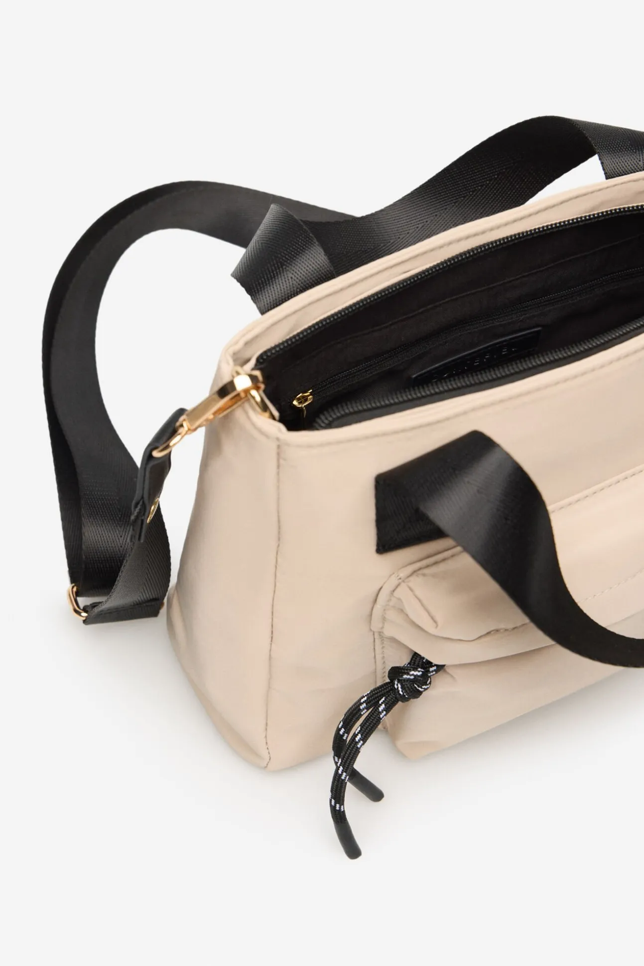 Sacola de compras de nylon com bolso
