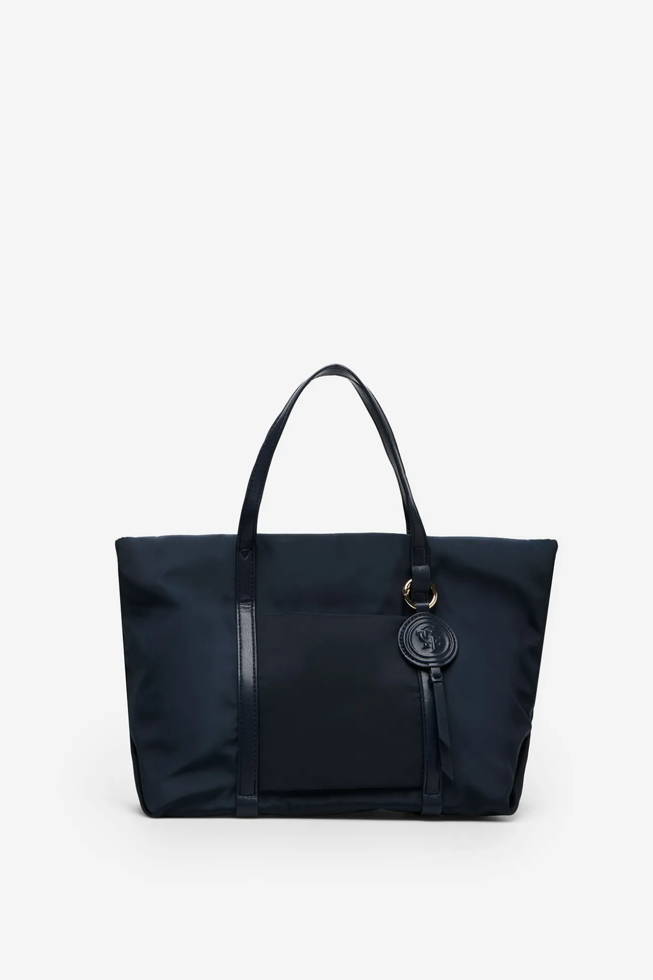Sacola de compras em nylon com logo pq