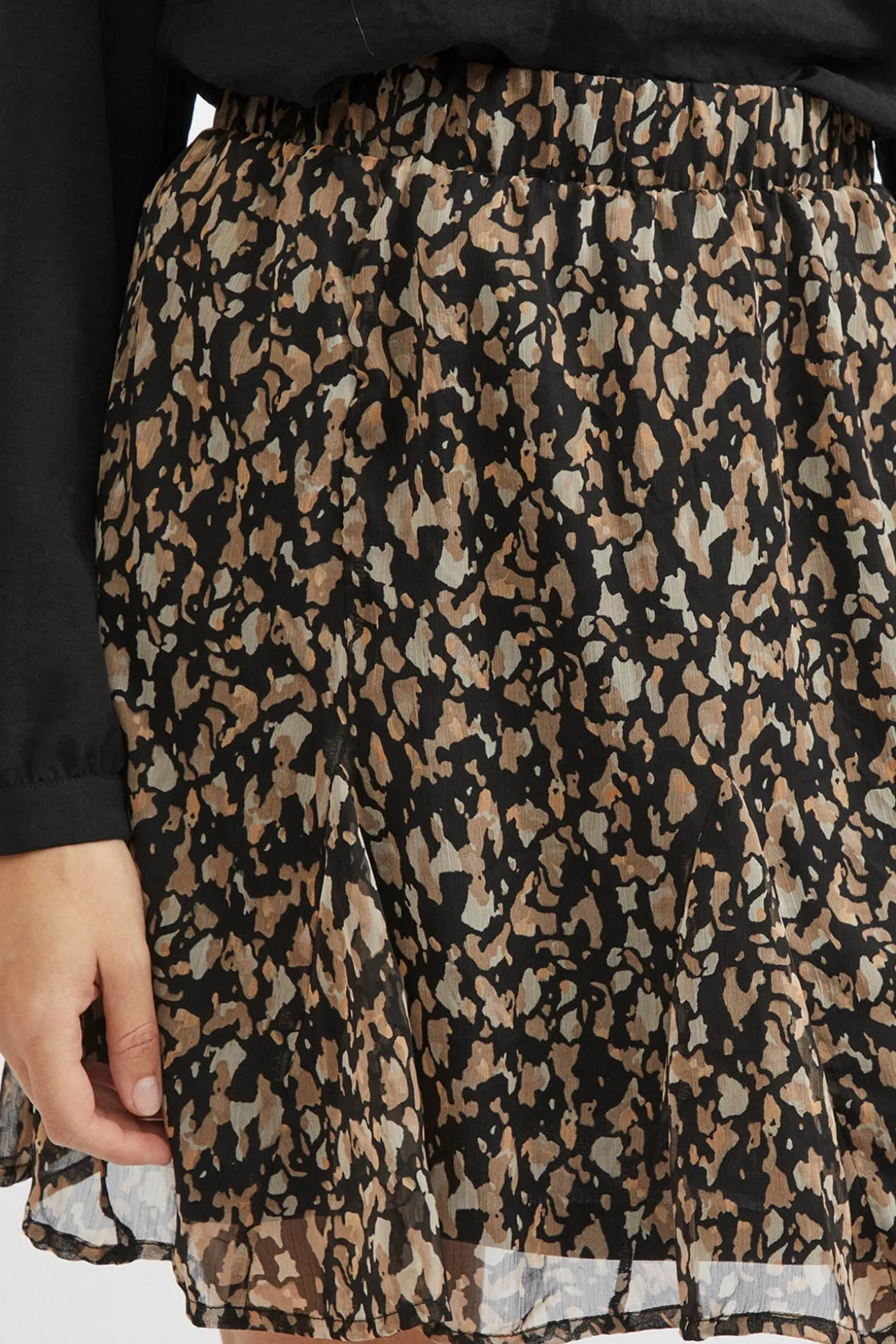 Saia curta estampada