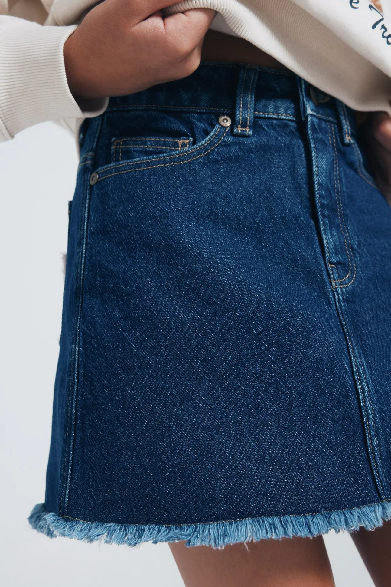 Saia denim menina