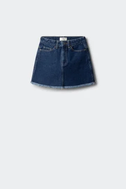 Saia denim menina