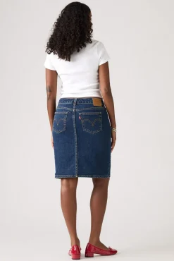 Saia jeans Levis® Midi baixa