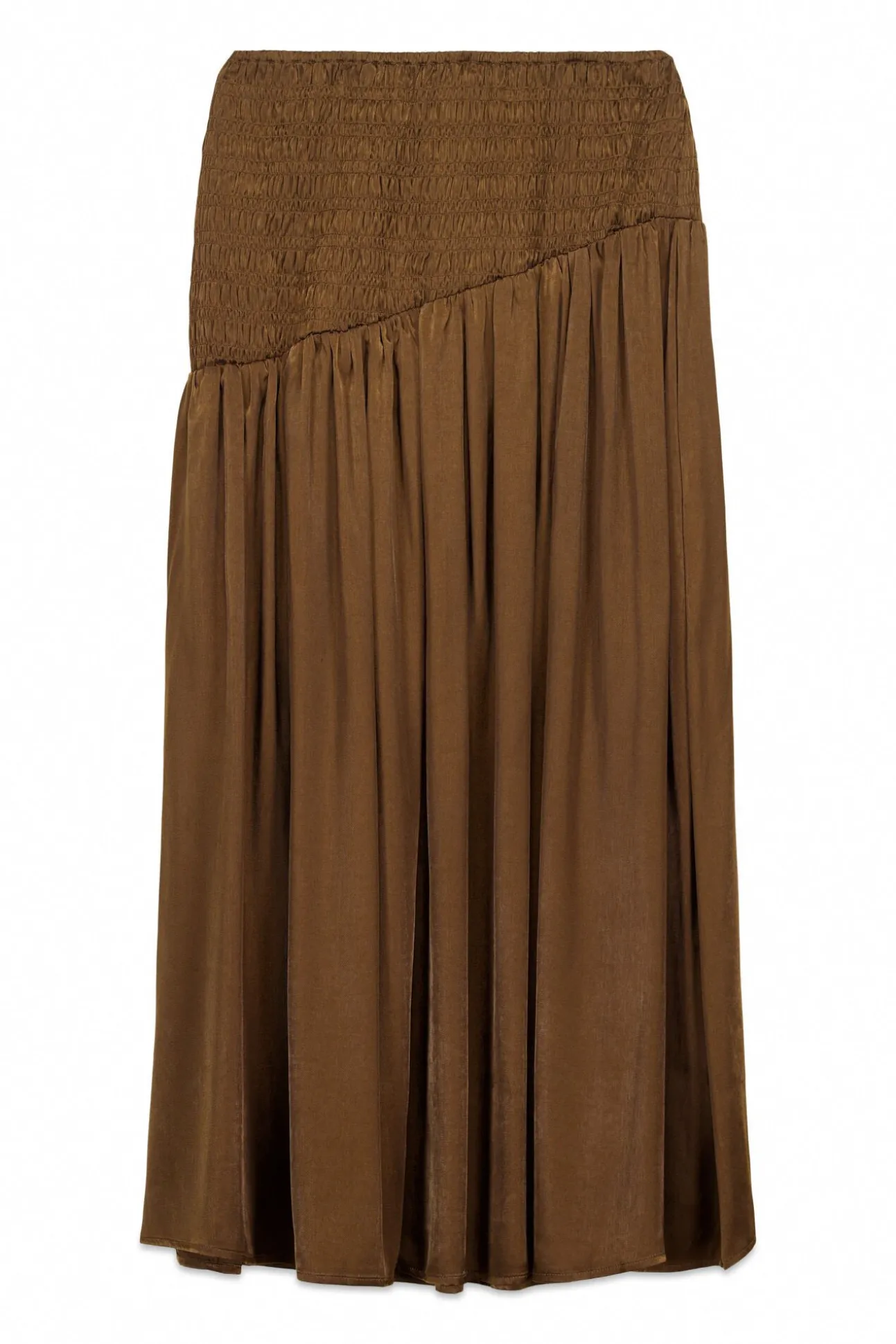 Saia midi acetinada
