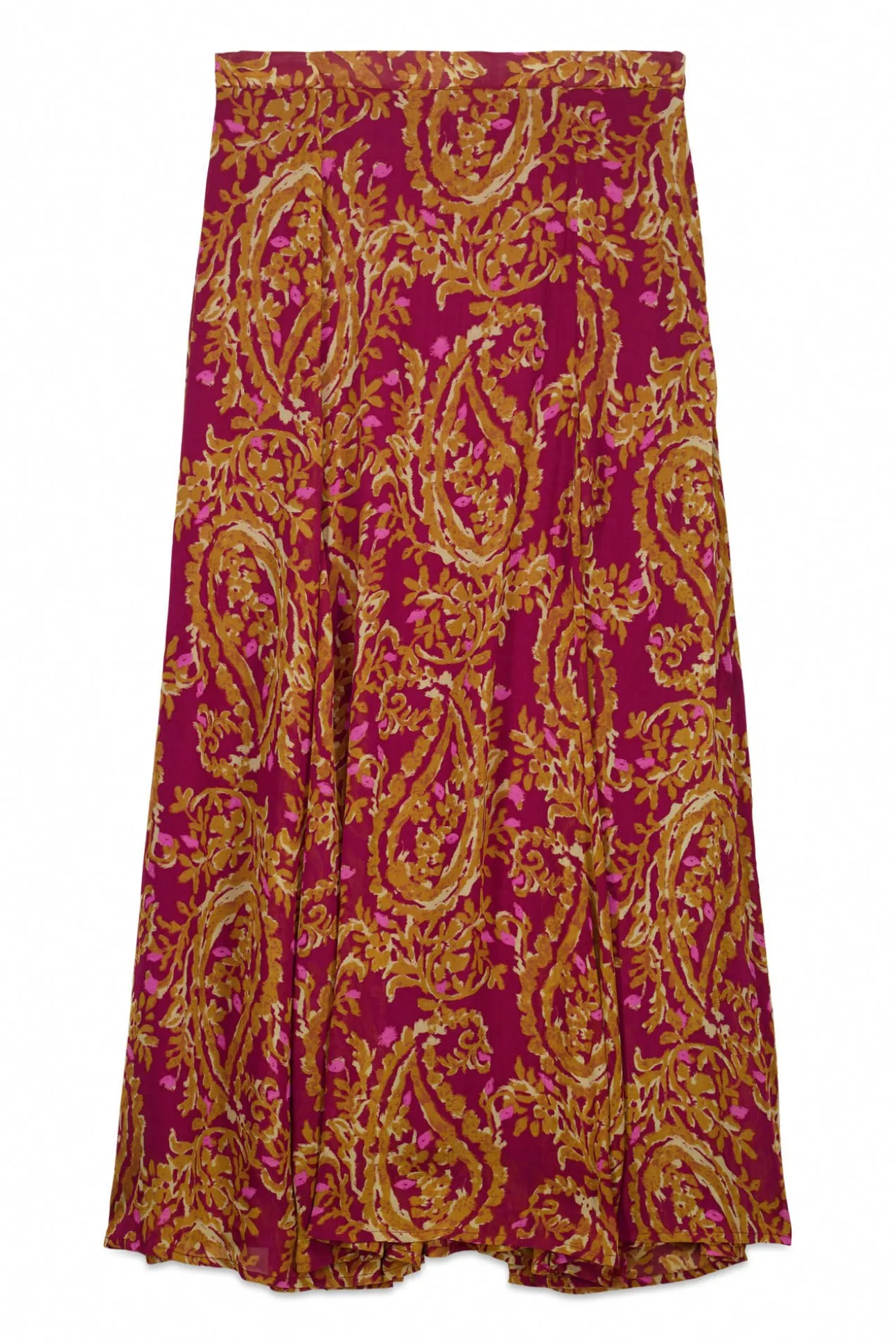 Saia midi capa estampada