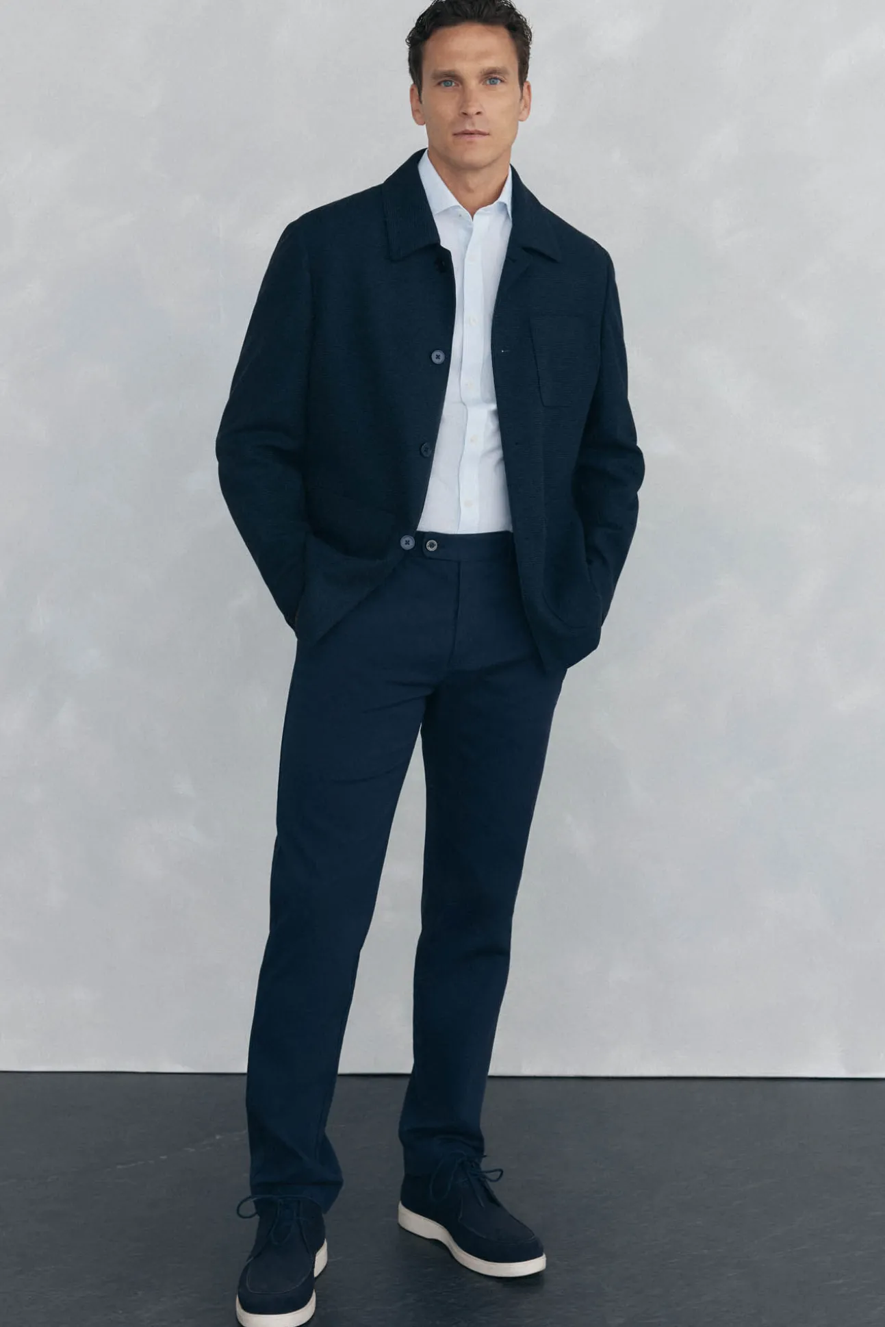 Sobrecamisa azul marinho