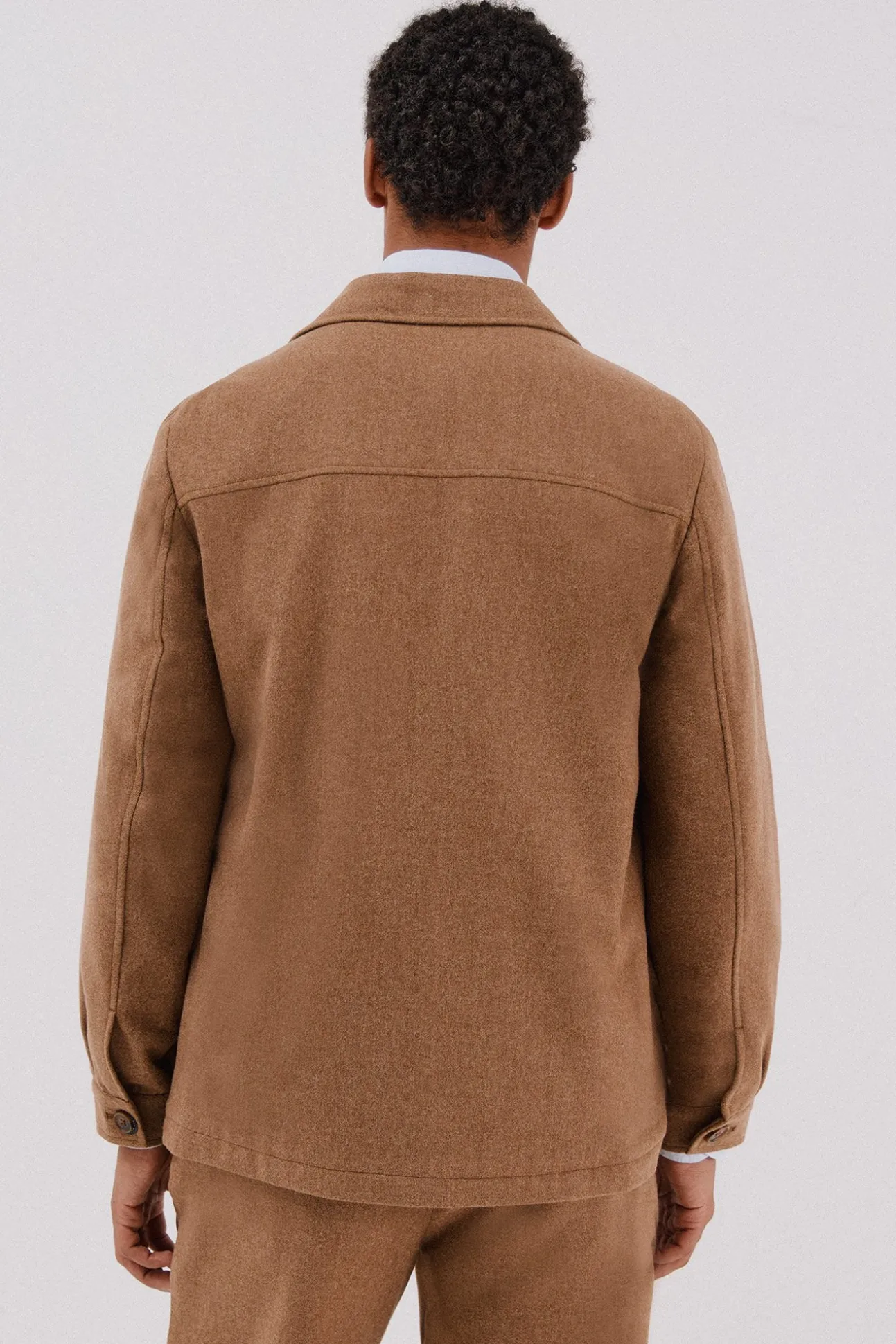 Sobrecamisa de lã de camelo