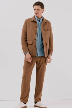 Sobrecamisa de lã de camelo